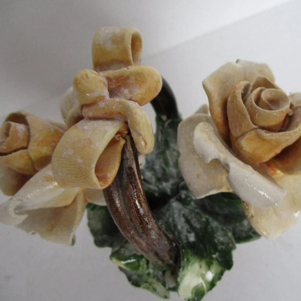 Capodimonte flower basket